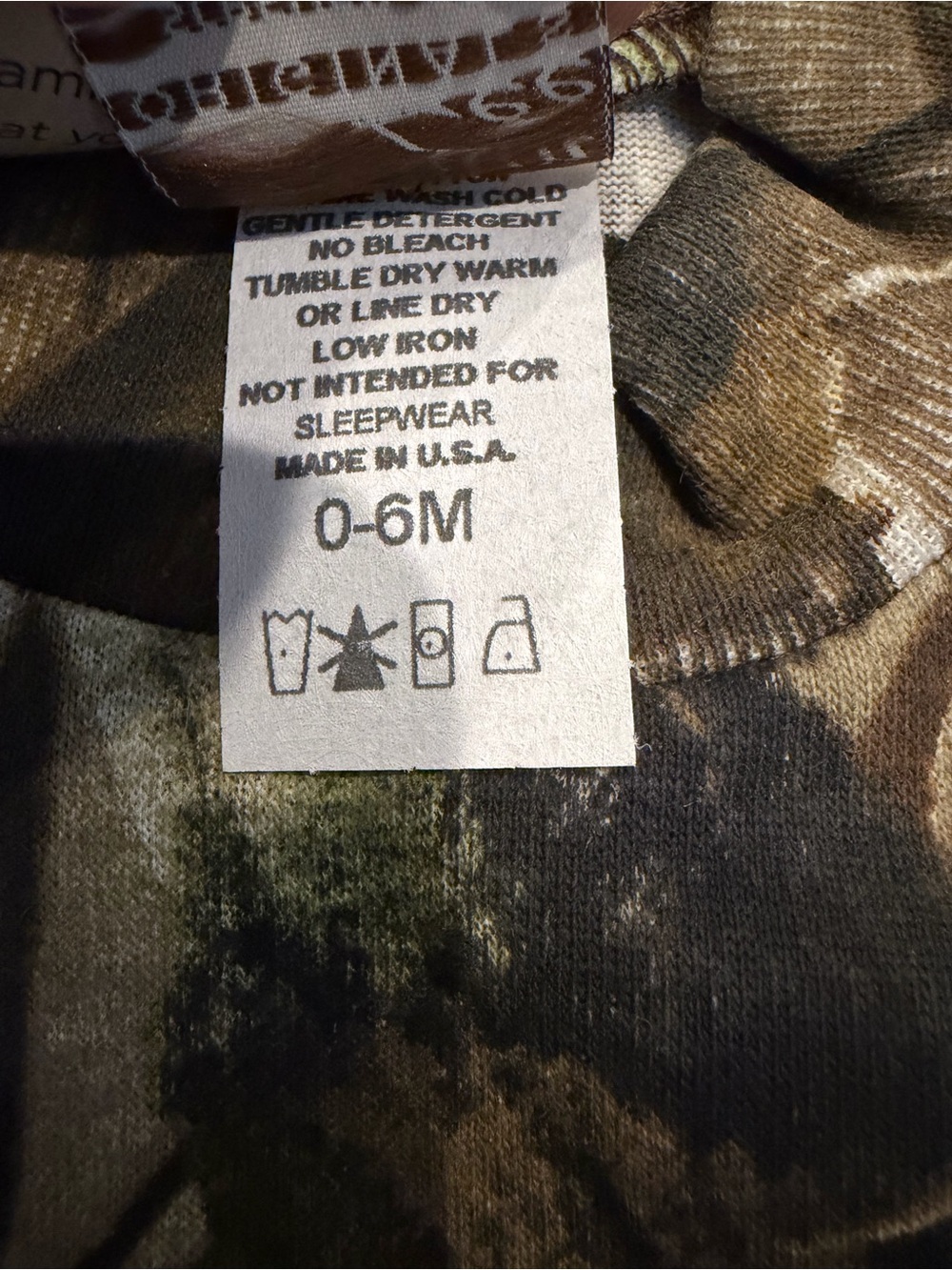 6 Piece Set Of REALTREE Mossy Oak Newborn 0-6 Months Camo Outfits NWT - Picture 6 of 12